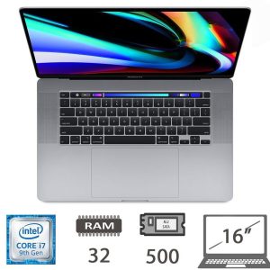 MacBook Pro 16 T.Bar(2019)i7-9750H- 2,60Ghz/32/512 M2-SATA/UHD630/RP5300M(4GB)