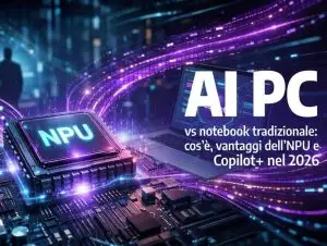 AI PC vs notebook tradizionale